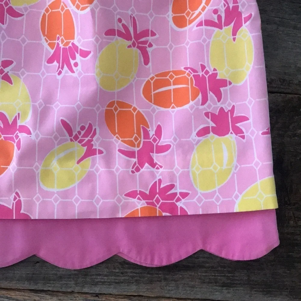 Lilly Pulitzer Pineapple Tulip Skirt Size 10